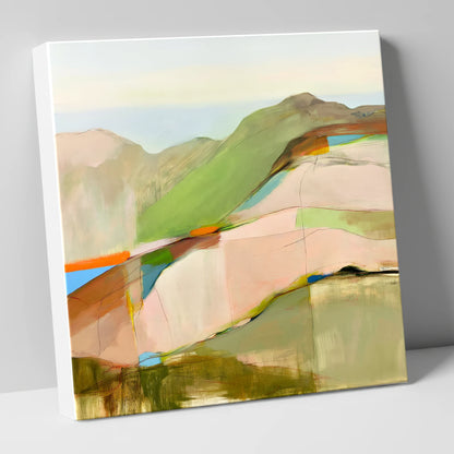 Contemporary Fell Summit View lake district fell canvas wall art