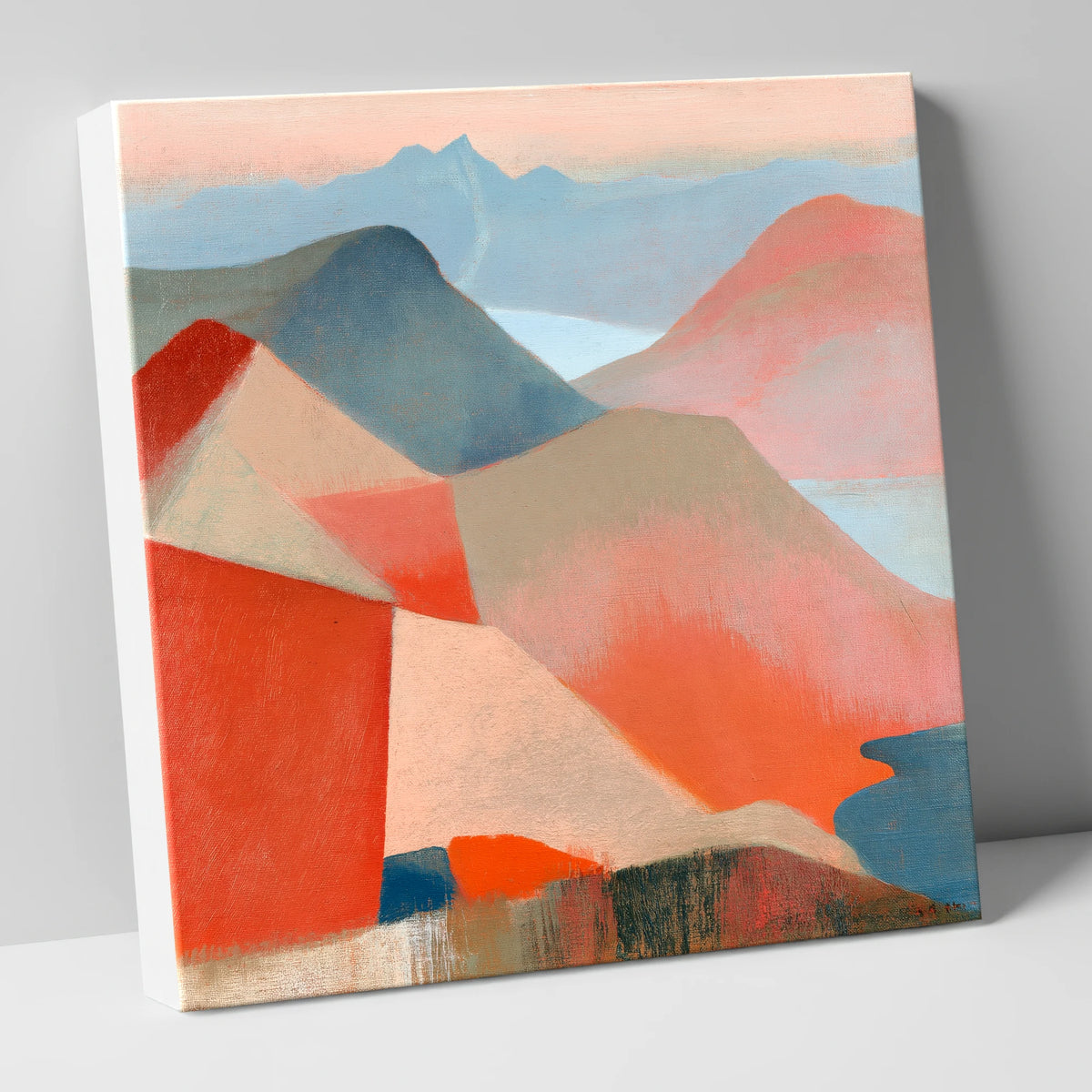 Terracotta Fells from the Summit lake district fell canvas wall art