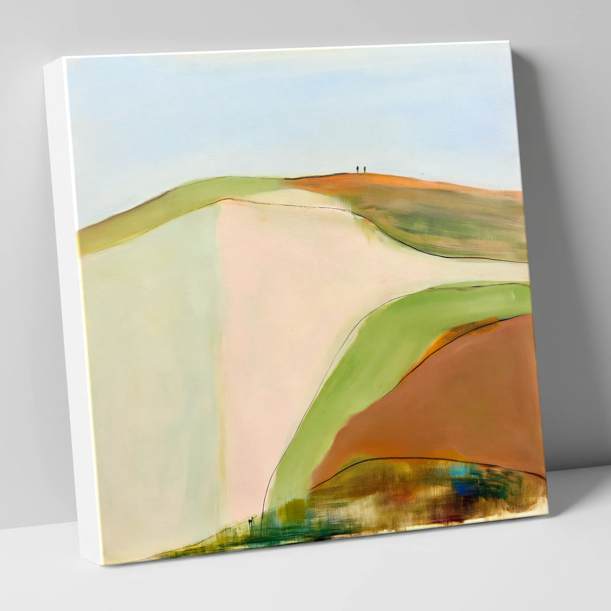 Contemporary Fell Top Walk lake district fell canvas wall art