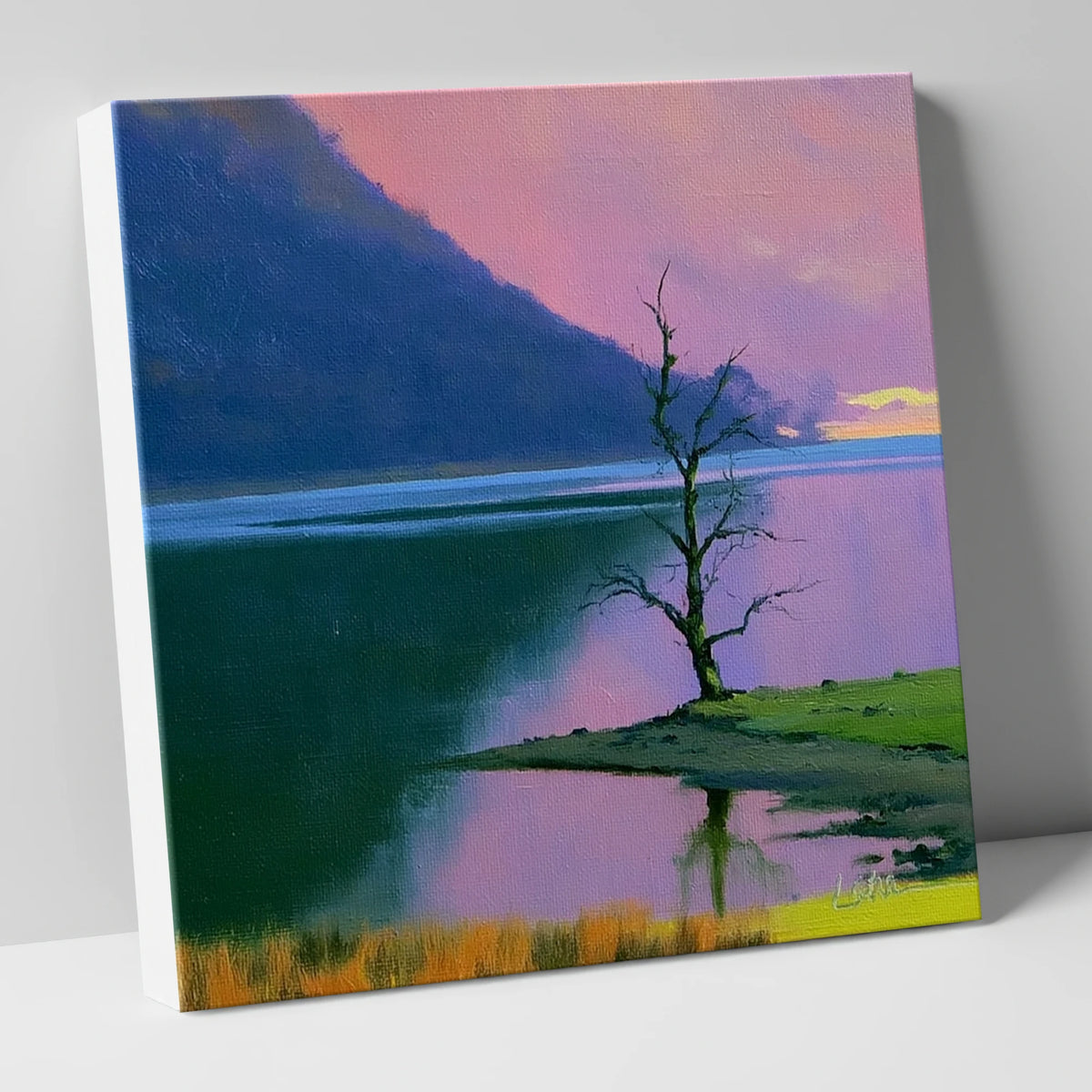 Vivid Sunset Over Bassenthwaite Lake lake district lake canvas wall art