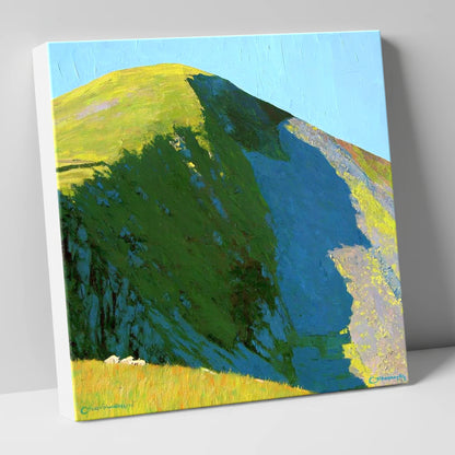 Vibrant Light on Sail Fell lake district fell canvas wall art