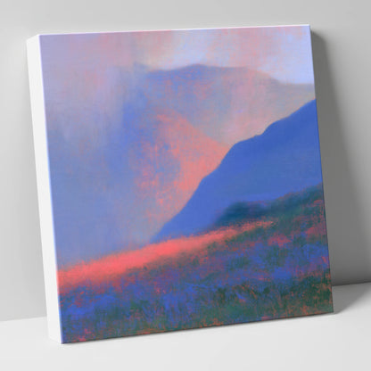 Pink Storm Clouds Over Fells lake district sky canvas wall art