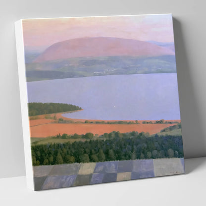 Bassenthwaite Lake in Pastel Light lake district lake canvas wall art