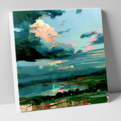 Vivid Sunrise Sky Over Lake lake district sky canvas wall art