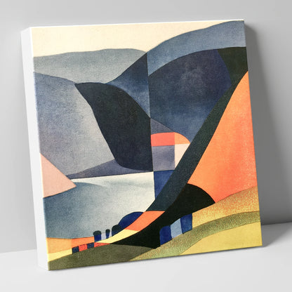 Geometric Lake District Fells lake district lake canvas wall art