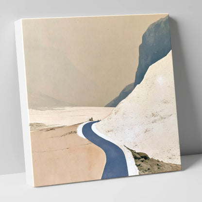 Blue Mountain Road to the Bothy lake district valley canvas wall art