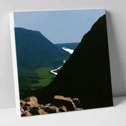 Steep Valley from Great Gable lake district fell canvas wall art