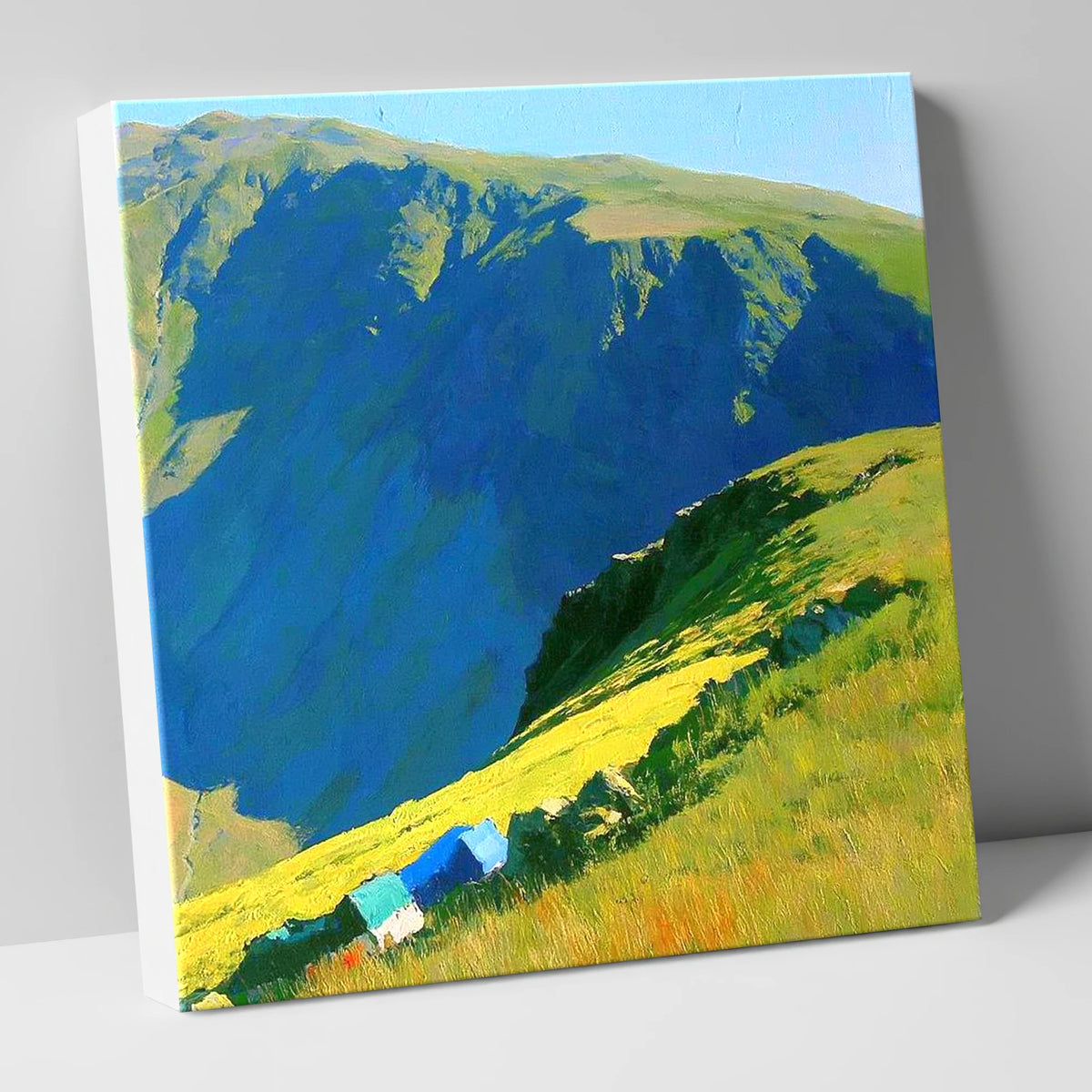 Summer Shadows at Dove Crag lake district fell canvas wall art