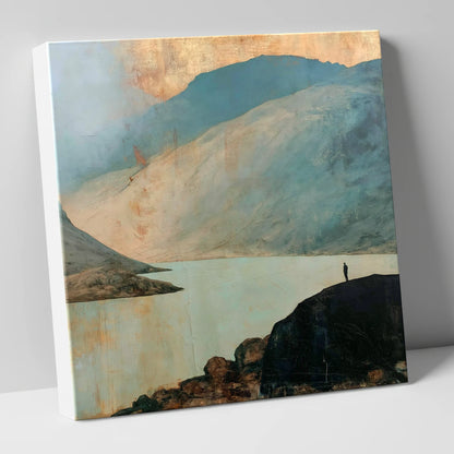 Great Gable in Golden Light lake district fell canvas wall art
