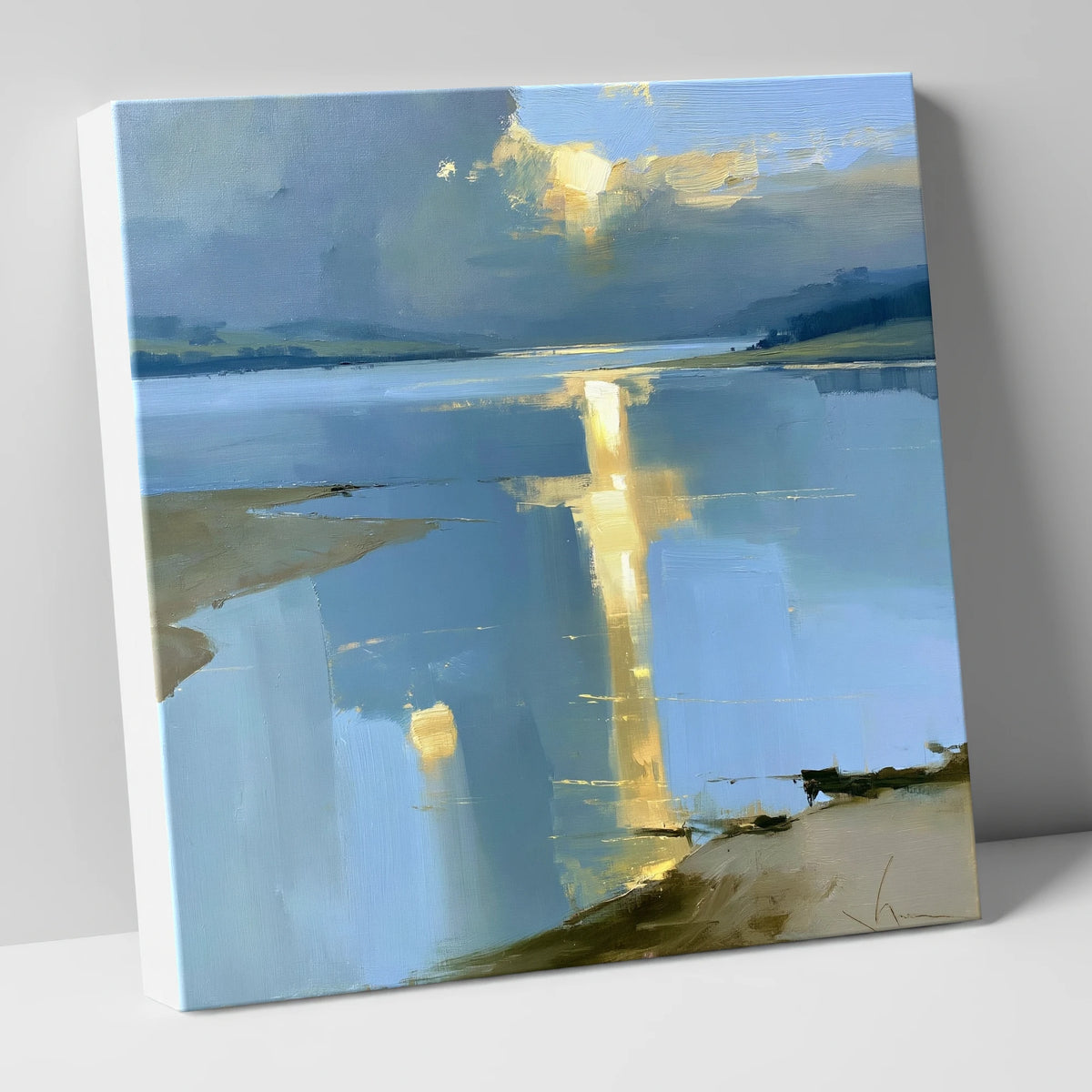 Sunset Breaking Over the Lake lake district lake canvas wall art