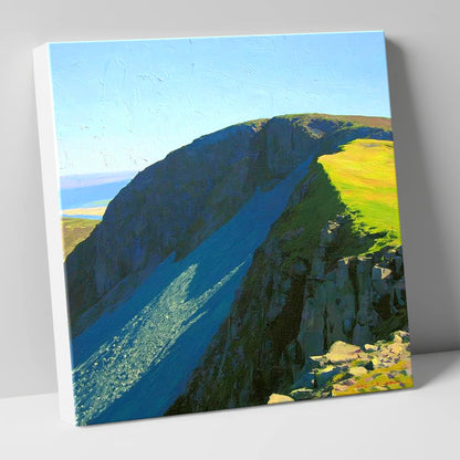 Sunlit Ridge on Swirl How lake district fell canvas wall art