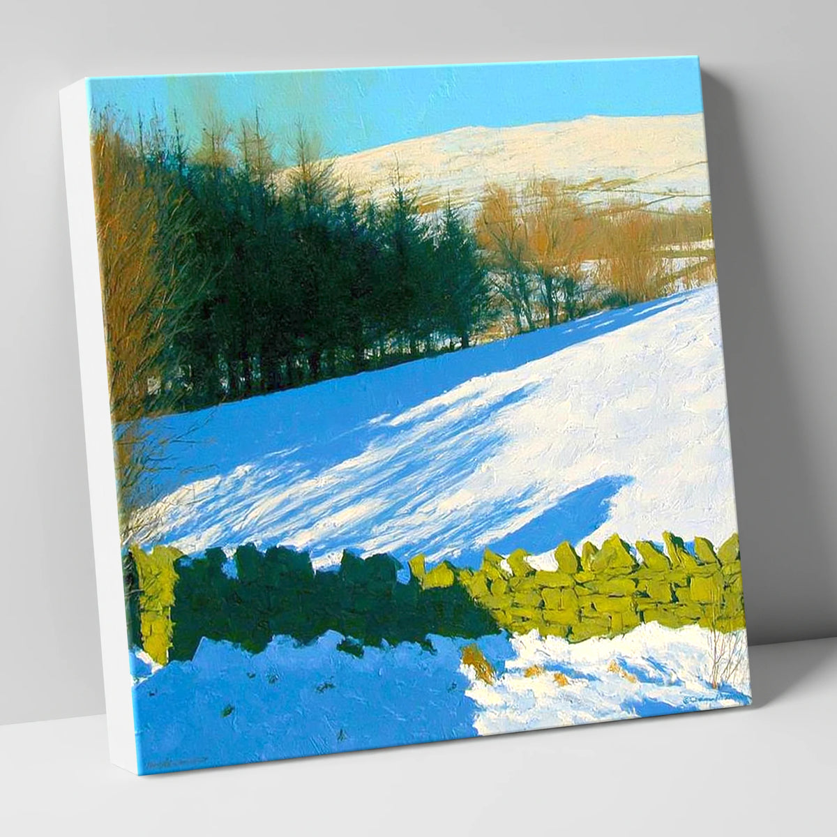 Winter Snow on Sallows Ridge lake district fell canvas wall art