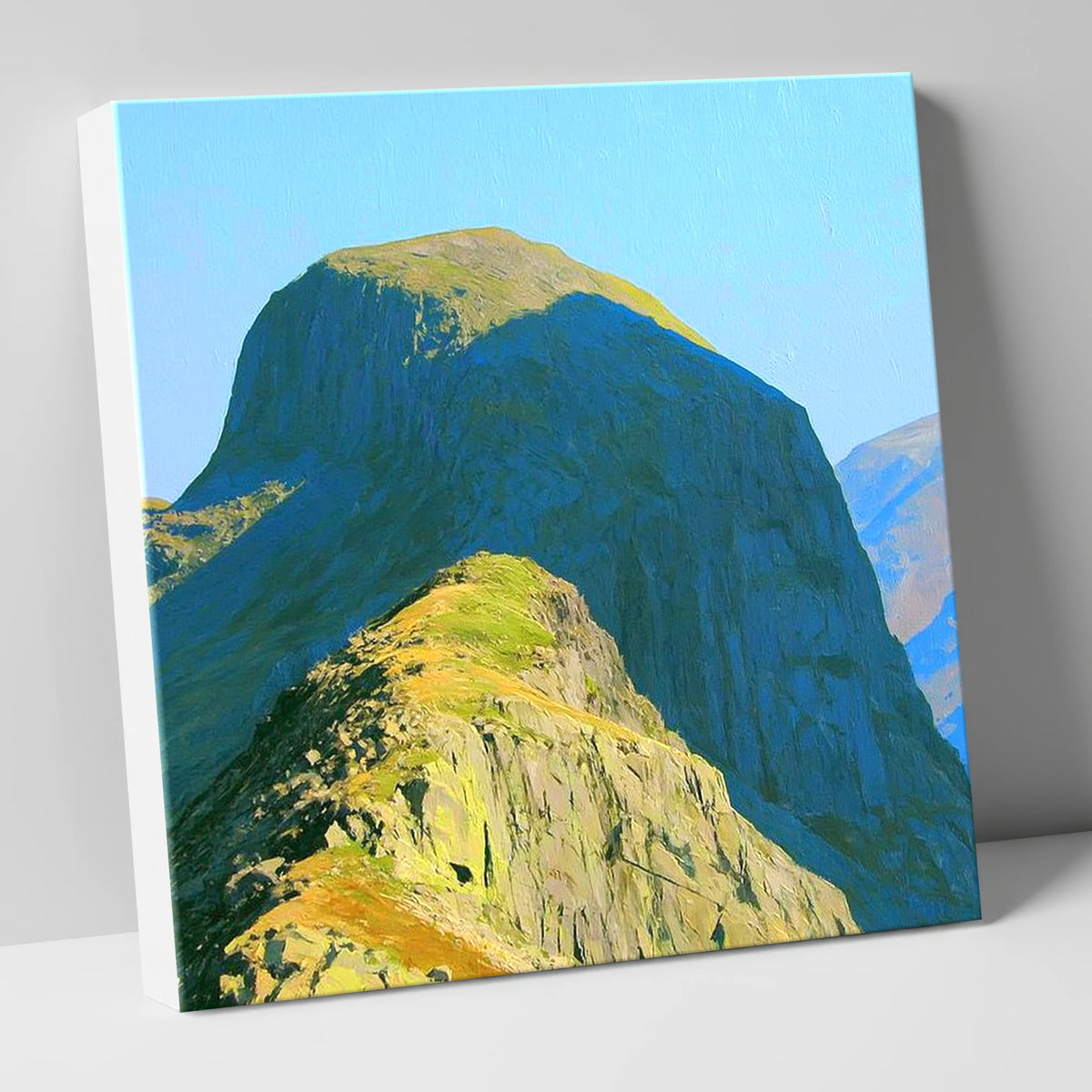 Sunlit Pike of Stickle Dome lake district fell canvas wall art