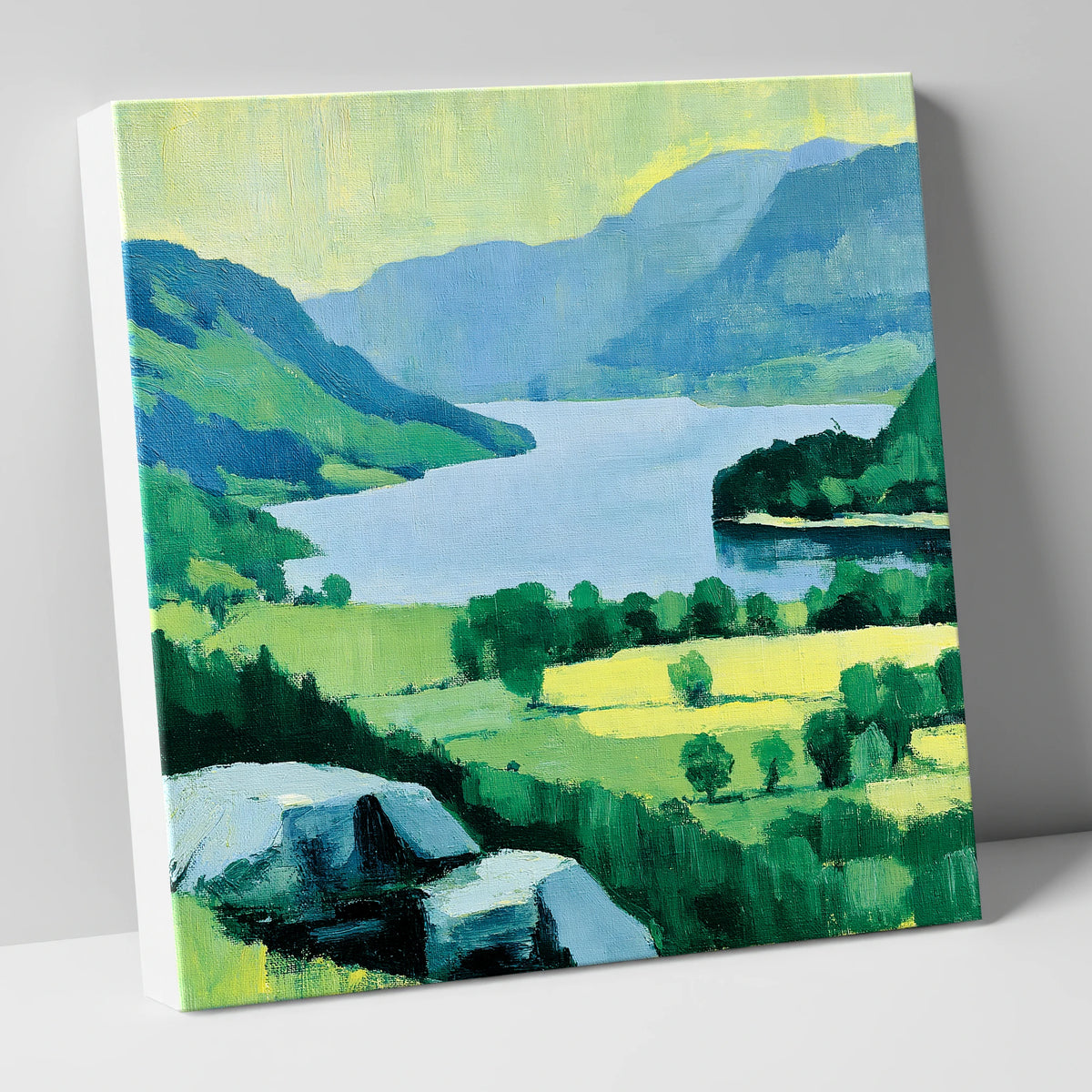 Gowbarrow Crag Over Ullswater lake district lake canvas wall art
