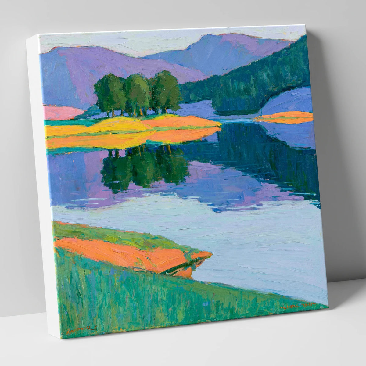 Vivid Reflections on the Lake lake district lake canvas wall art