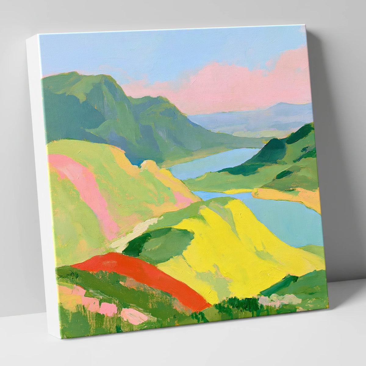 Vivid Fells from the Summit lake district fell canvas wall art