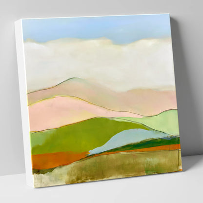 Abstract Rolling Fells Under Cloud lake district fell canvas wall art