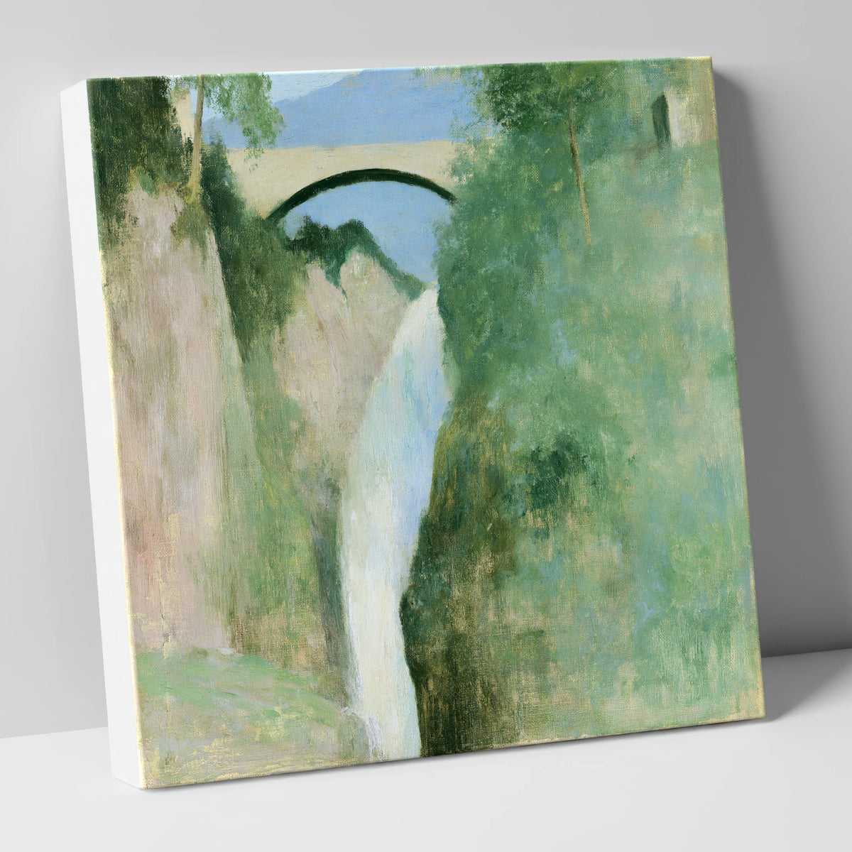 Stone Bridge Over Aira Force lake district waterfall canvas wall art