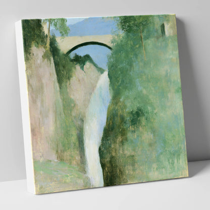 Stone Bridge Over Aira Force lake district waterfall canvas wall art