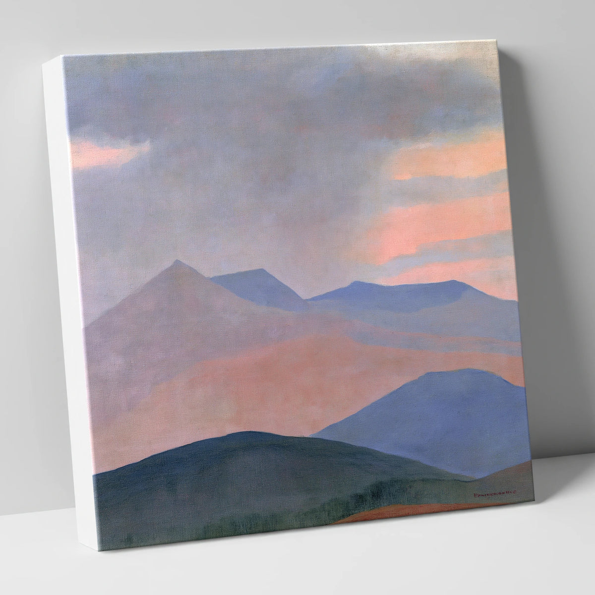 Storm Clouds Over Pastel Fells lake district sky canvas wall art