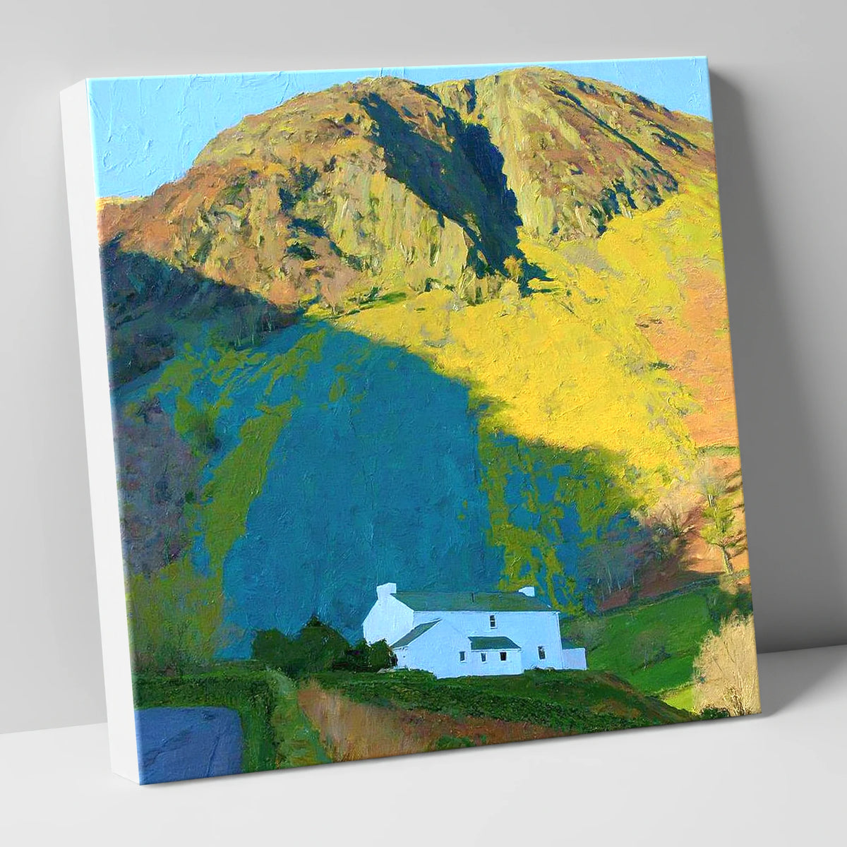 Striking Shadows on Barf Fell lake district fell canvas wall art