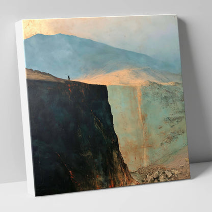 Blencathra Escarpment in Golden Light lake district fell canvas wall art