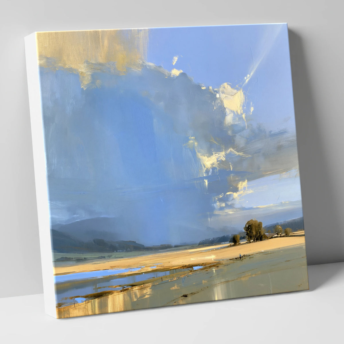Luminous Storm Clouds Over Fells lake district sky canvas wall art