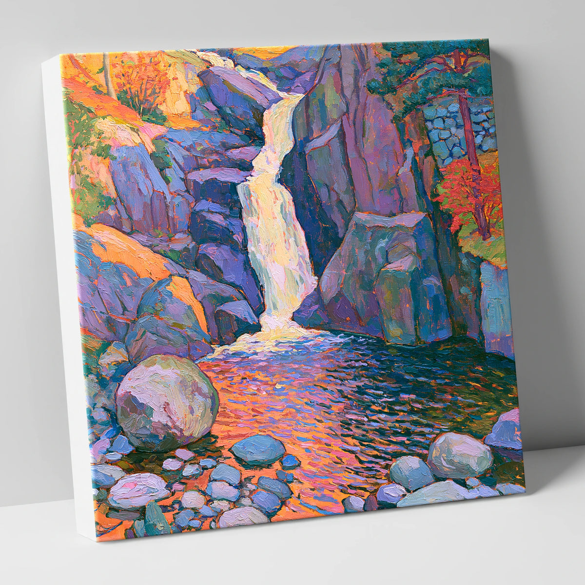 Luminous Lake District Waterfall lake district waterfall canvas wall art
