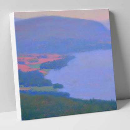 Pastel Skies Over Bassenthwaite Lake lake district lake canvas wall art