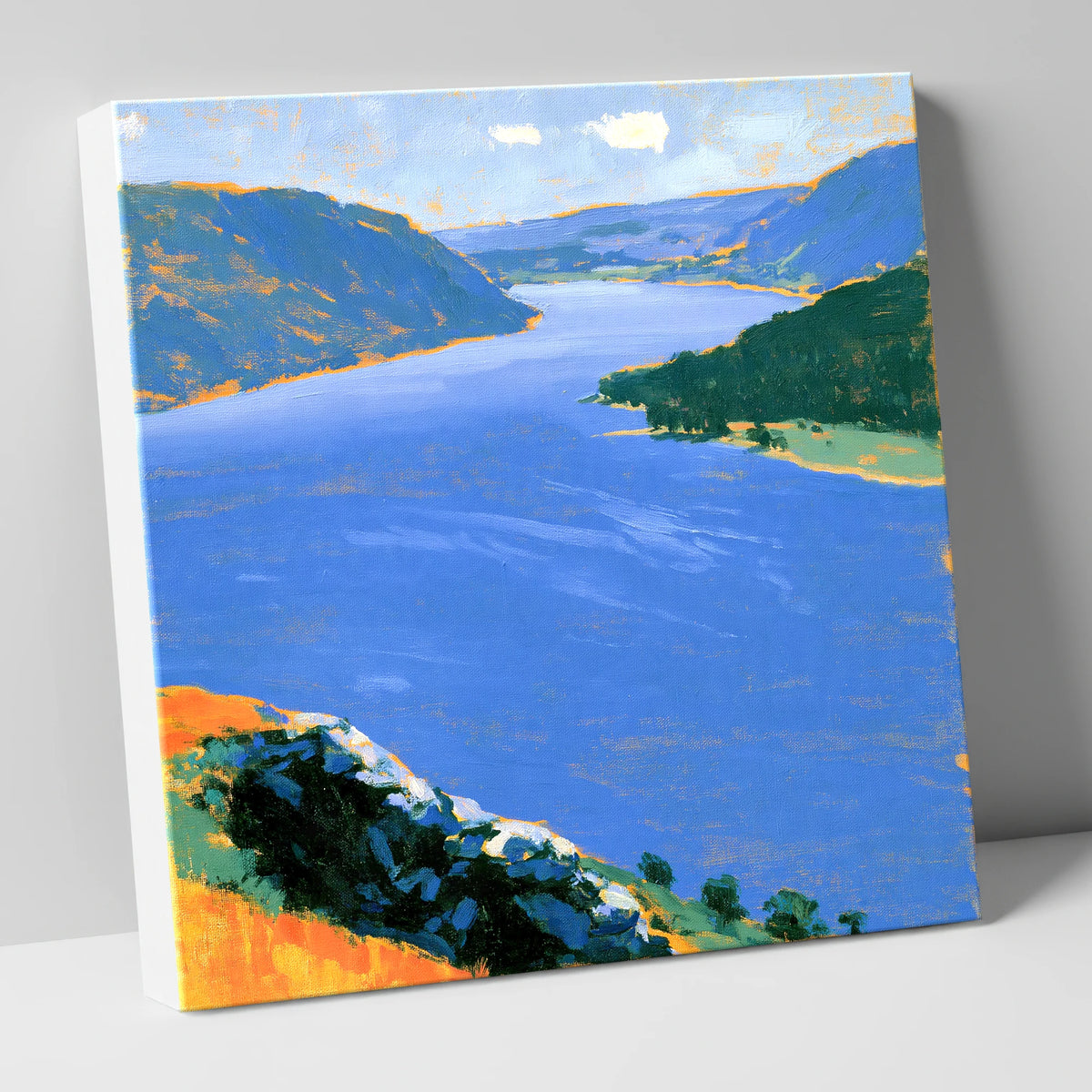Vibrant Ullswater From Gowbarrow Fell lake district lake canvas wall art