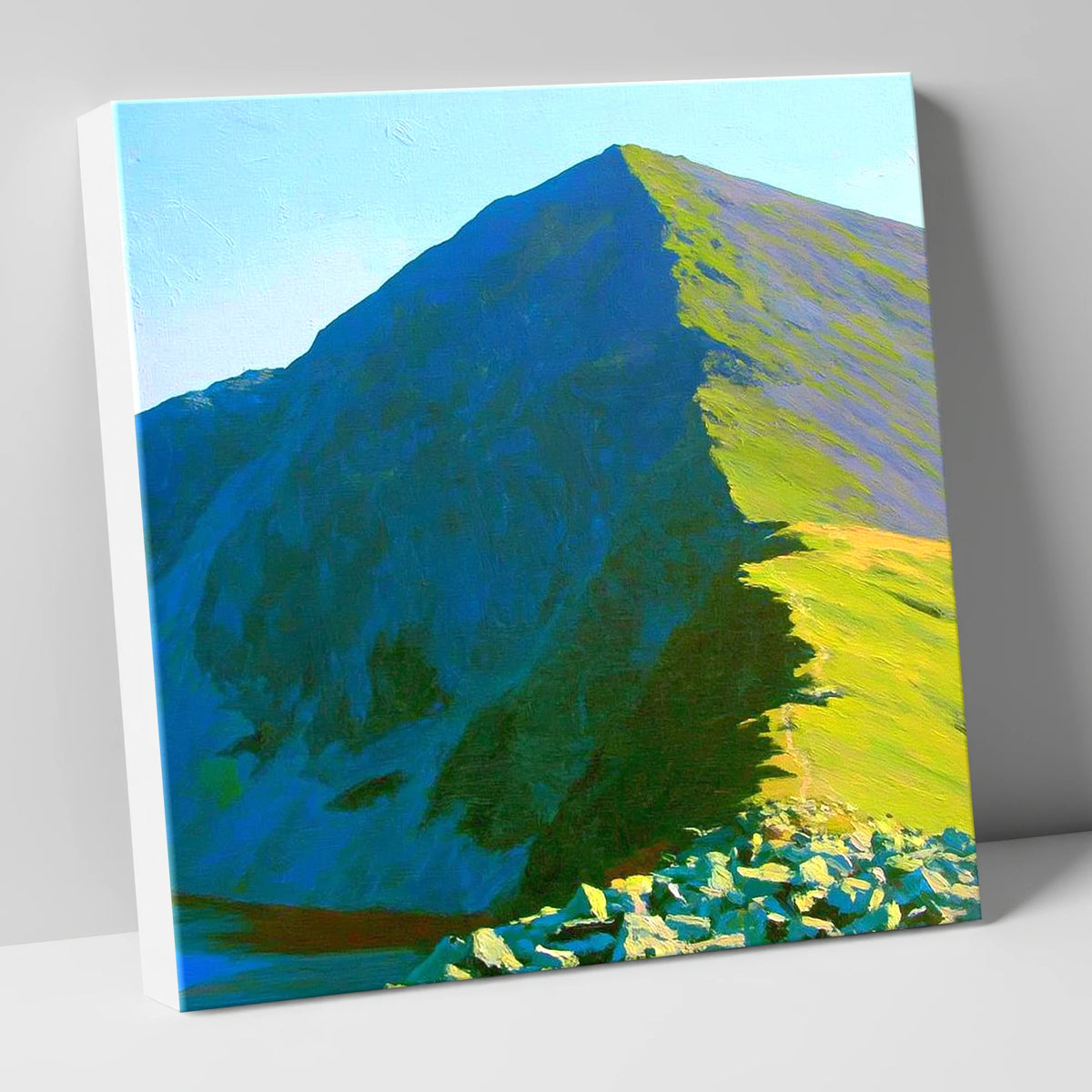 Sunlit Ridge of Ill Bell lake district fell canvas wall art