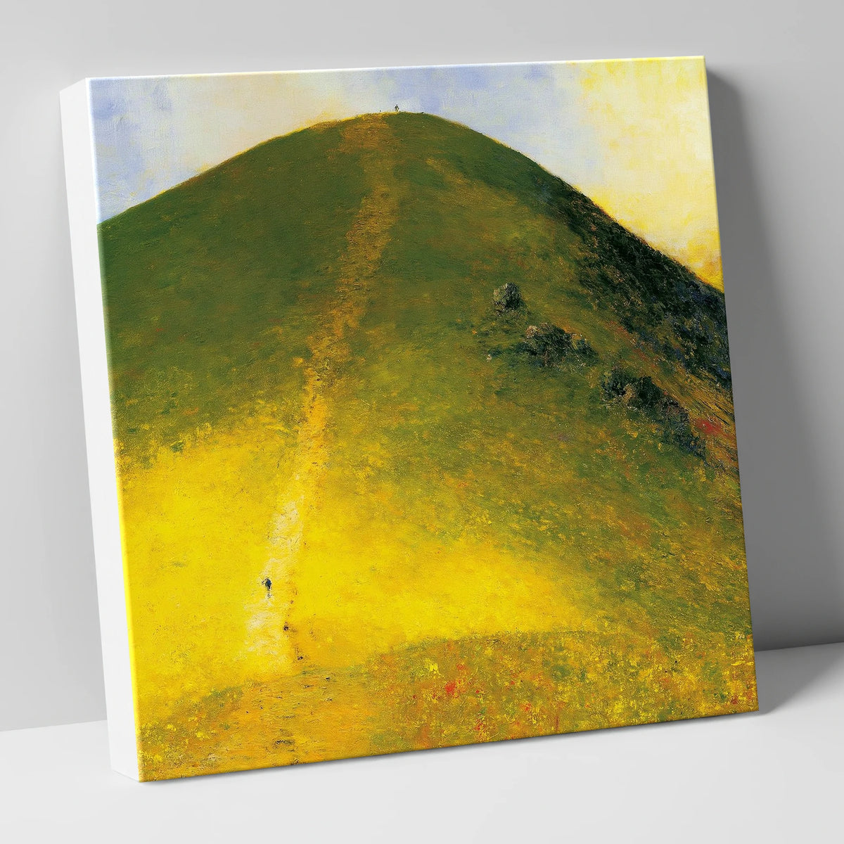 Golden Ascent of Catbells lake district fell canvas wall art
