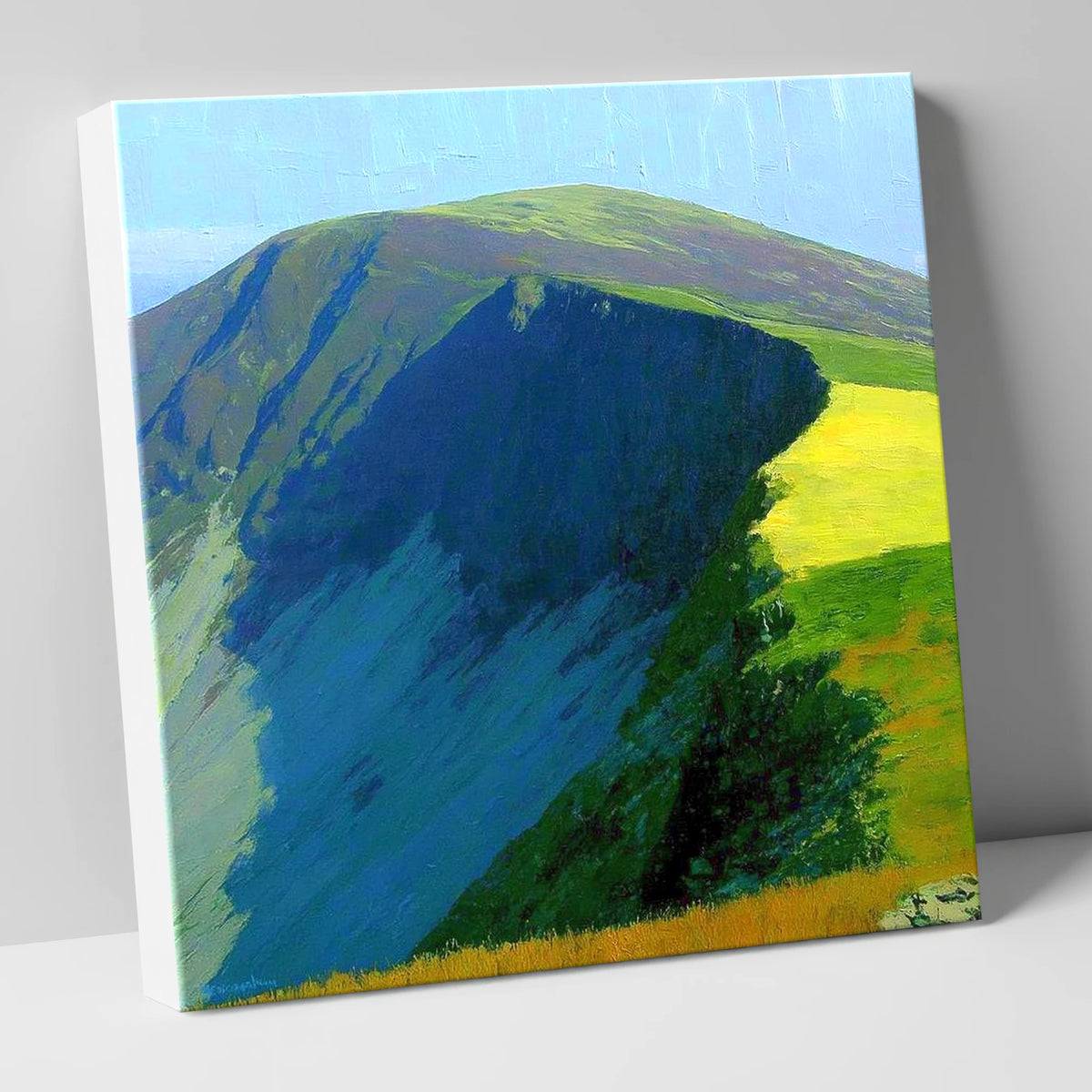 Vibrant Shadows on Bakestall Fell lake district fell canvas wall art