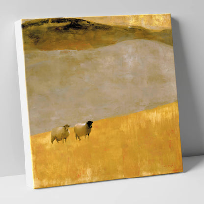 Herdwick Sheep in Autumn Light lake district wildlife canvas wall art