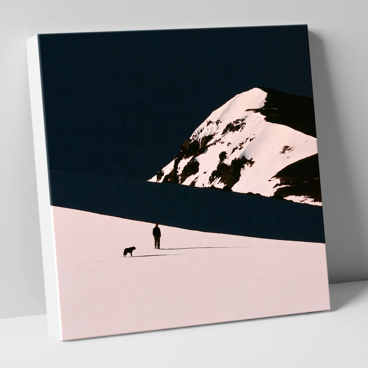 Winter Dog Walk Beneath Skiddaw gifts for dog walkers canvas wall art