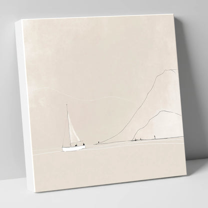 Breezy Sailing Beneath the Fells lake district walking canvas wall art