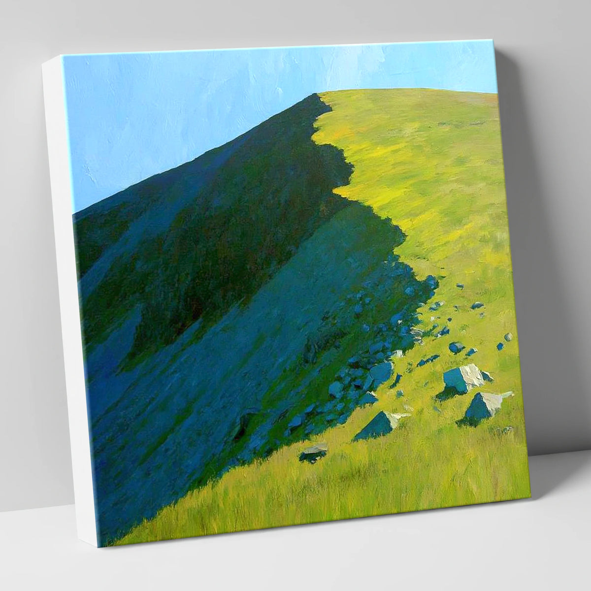Striking Shadows on Caw Fell lake district fell canvas wall art