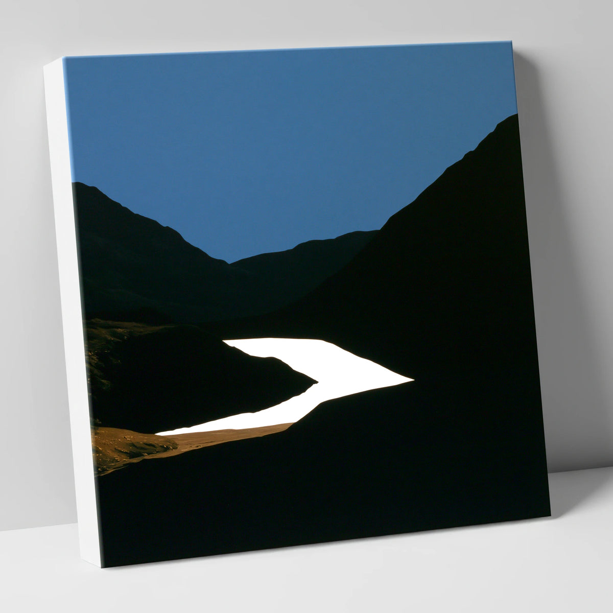 Luminous Lake Below Dark Fells lake district lake canvas wall art
