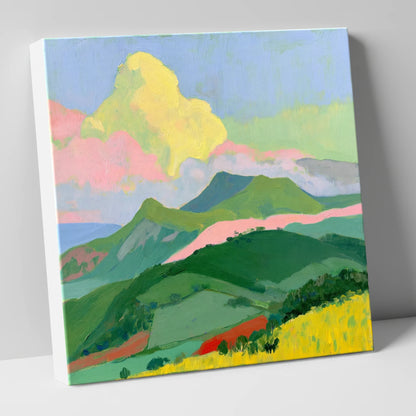Vibrant Clouds Over Rolling Fells lake district fell canvas wall art