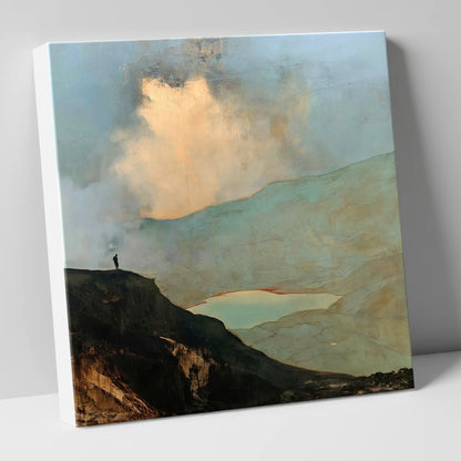 Golden Cloud Break Above Helvellyn lake district fell canvas wall art