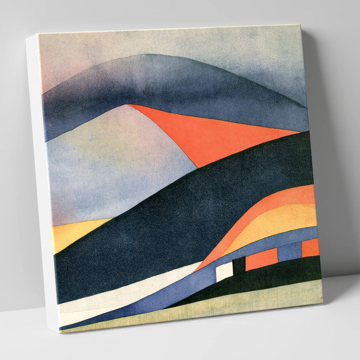 Bold Indigo Fells Under Cloud lake district fell canvas wall art