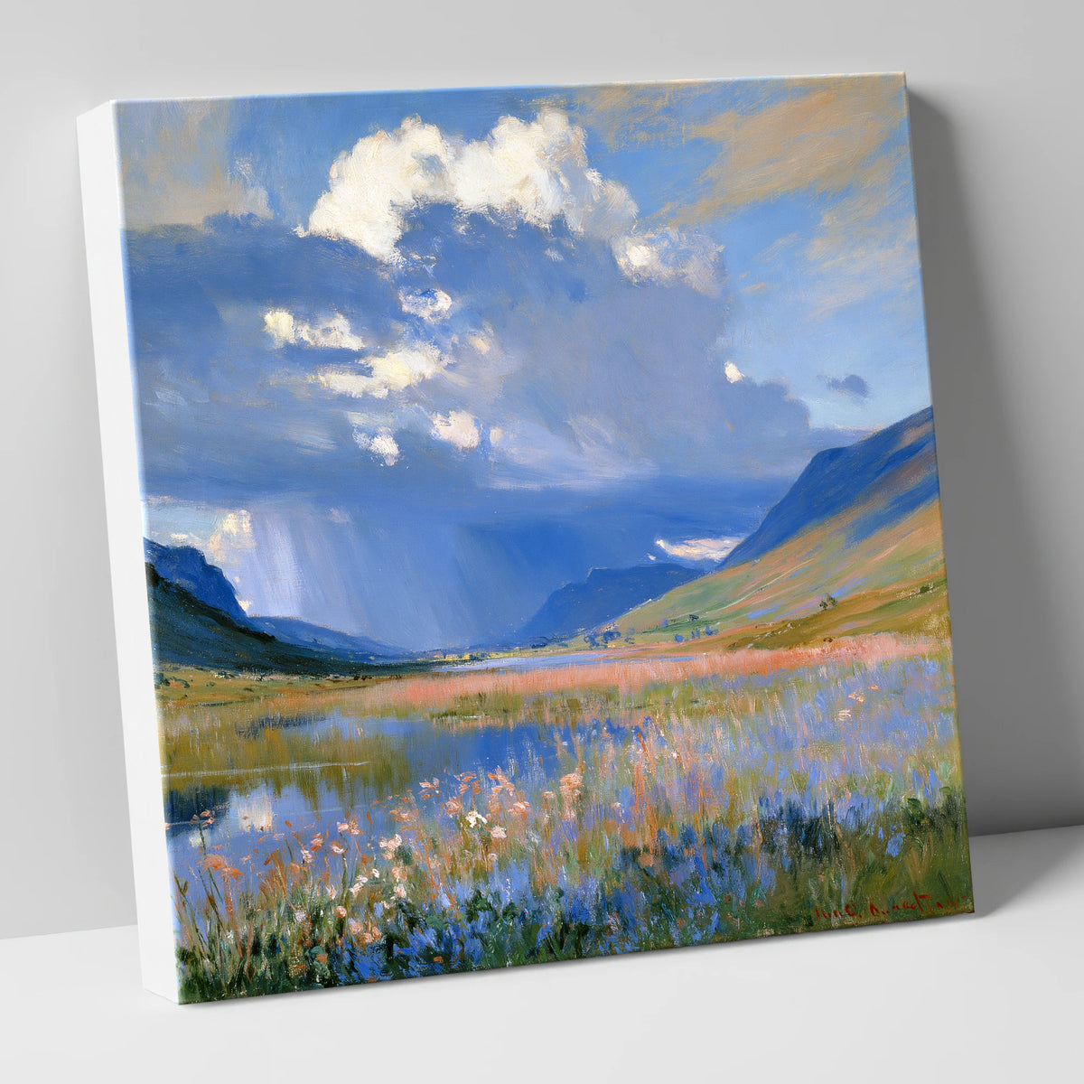 Passing Storm Over the Fells lake district sky canvas wall art
