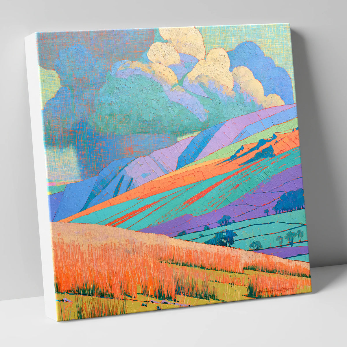Storm Clouds Over Vivid Fells lake district sky canvas wall art