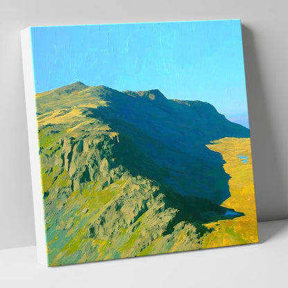 Thunacar Knott Ridge and Crags lake district fell canvas wall art