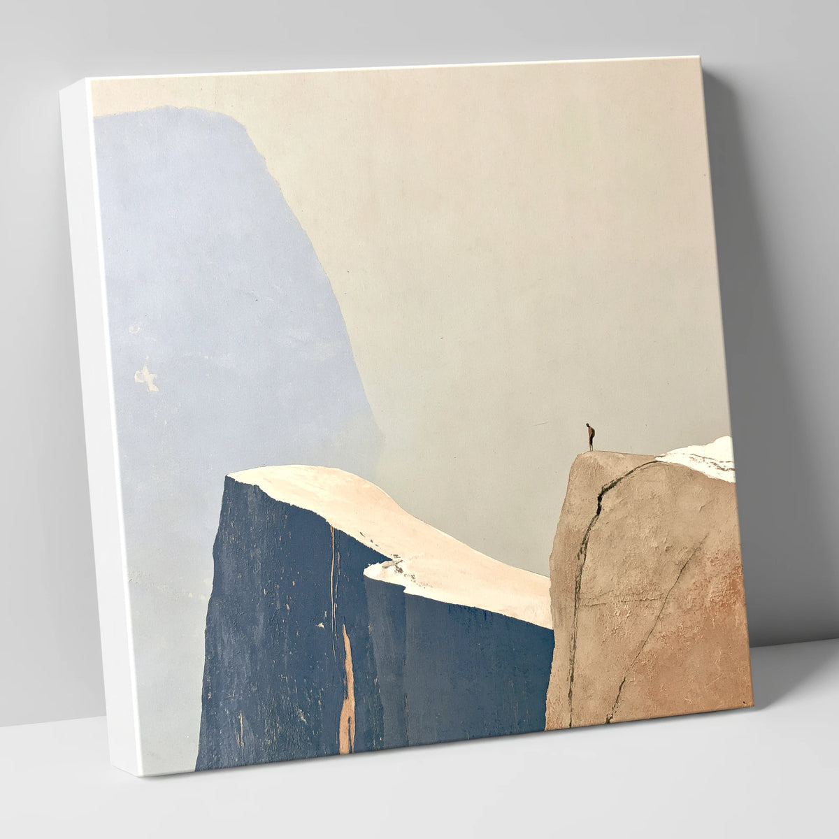 Fell Walker on Ochre Ridge lake district walking canvas wall art