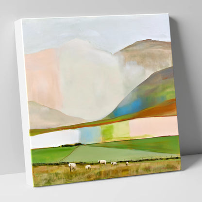 Pastel Storm Clouds Over Fells lake district sky canvas wall art