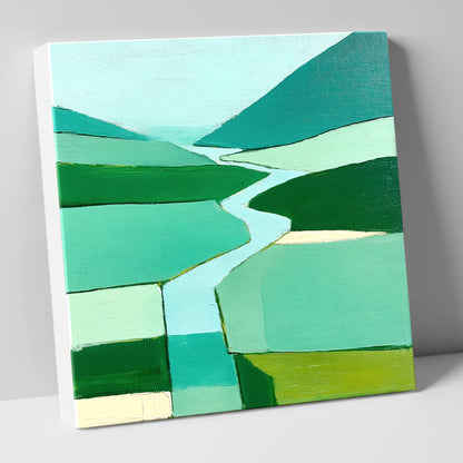 Abstract River Duddon Valley lake district waterfall canvas wall art