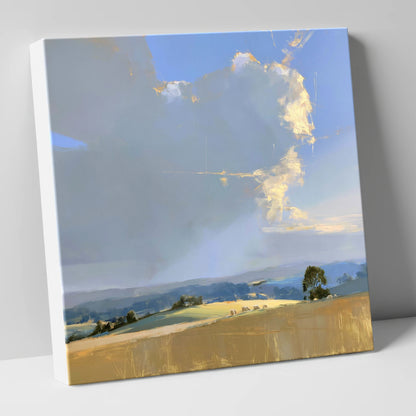 Sunlit Rolling Fells Under Cloud lake district fell canvas wall art