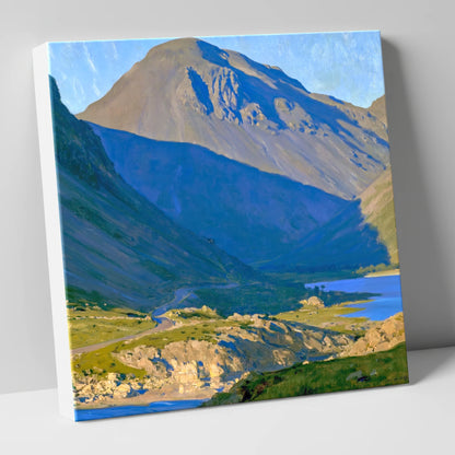 Sunlit Road to Great Gable lake district fell canvas wall art