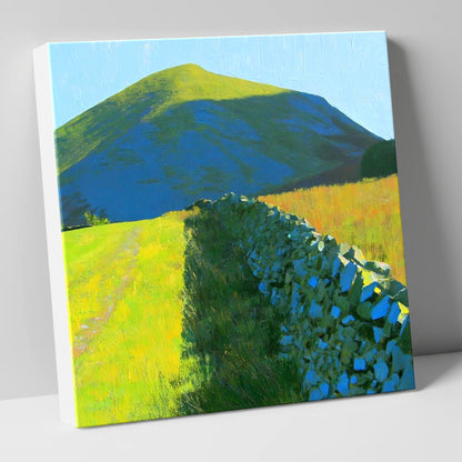 Vibrant Light on Hen Comb lake district fell canvas wall art